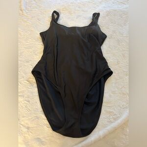 Womens Black One Piece Swimsuit with cutout back XXL
